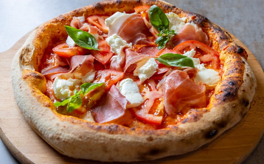 Pizza napolitaine au feu de bois